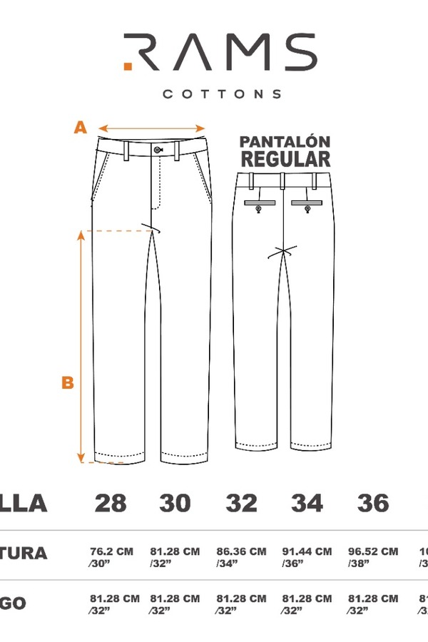Pantalón Corte Regular Color Azul Plúmbago De Algodón Para Caballero